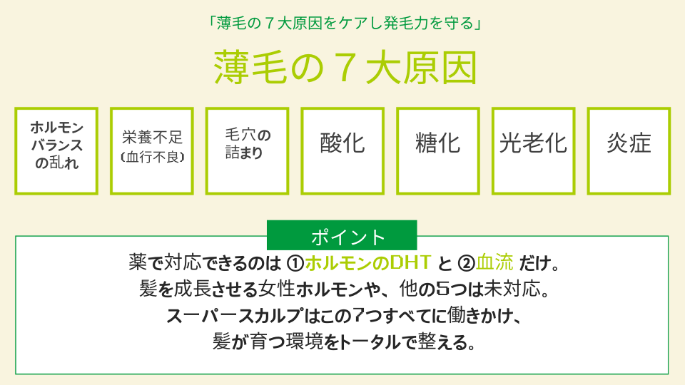 薄毛の7大原因